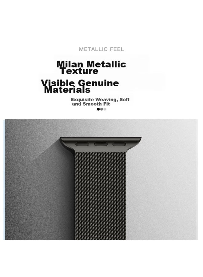Wei Qiantu Weiqiantu Compatible Apple Watch Band For Apple Iwatch S10/s9/8/7 Milanese Ultra2 Metal 44/45/49mm - Image 3