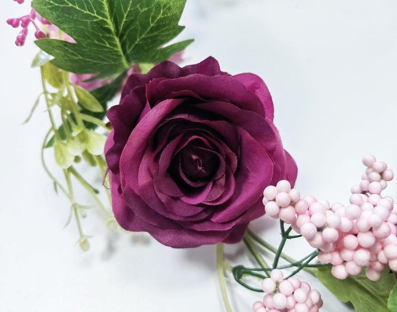 OrgMemory Peony Flower Garland, Rose Flower Swag, 6' Wedding Arch Flowers for Wedding Decor Home Table Runner Mantle Party Decor(Dusty Peony Garland) - Image 2