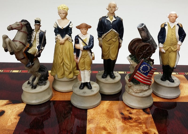 HPL American RevolutionRevolutionaryIndependance War Chess Men Set NO Board - Image 5