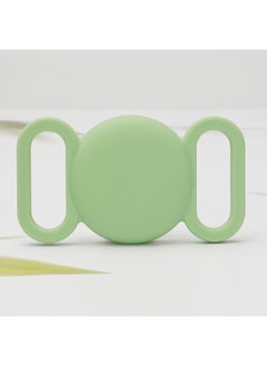 Product Suitable For Apple Airtag Case Apple Airtag Binaural Pet Tracker Case Waterproof-Color:Matcha Green + OPP Bag-Applicable Model:Apple AirTag Locator Collar Case