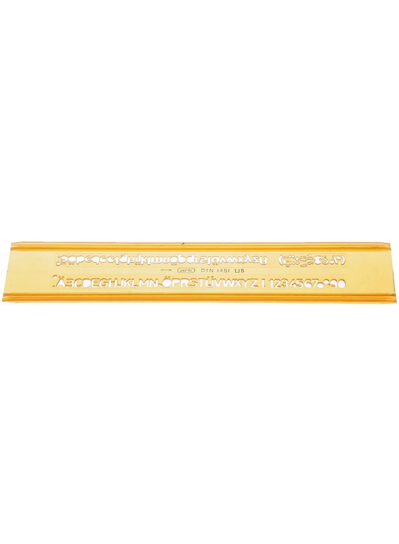 Stencil Ruler For Letters, 0.5 Cm - NO: 042 - Image 1