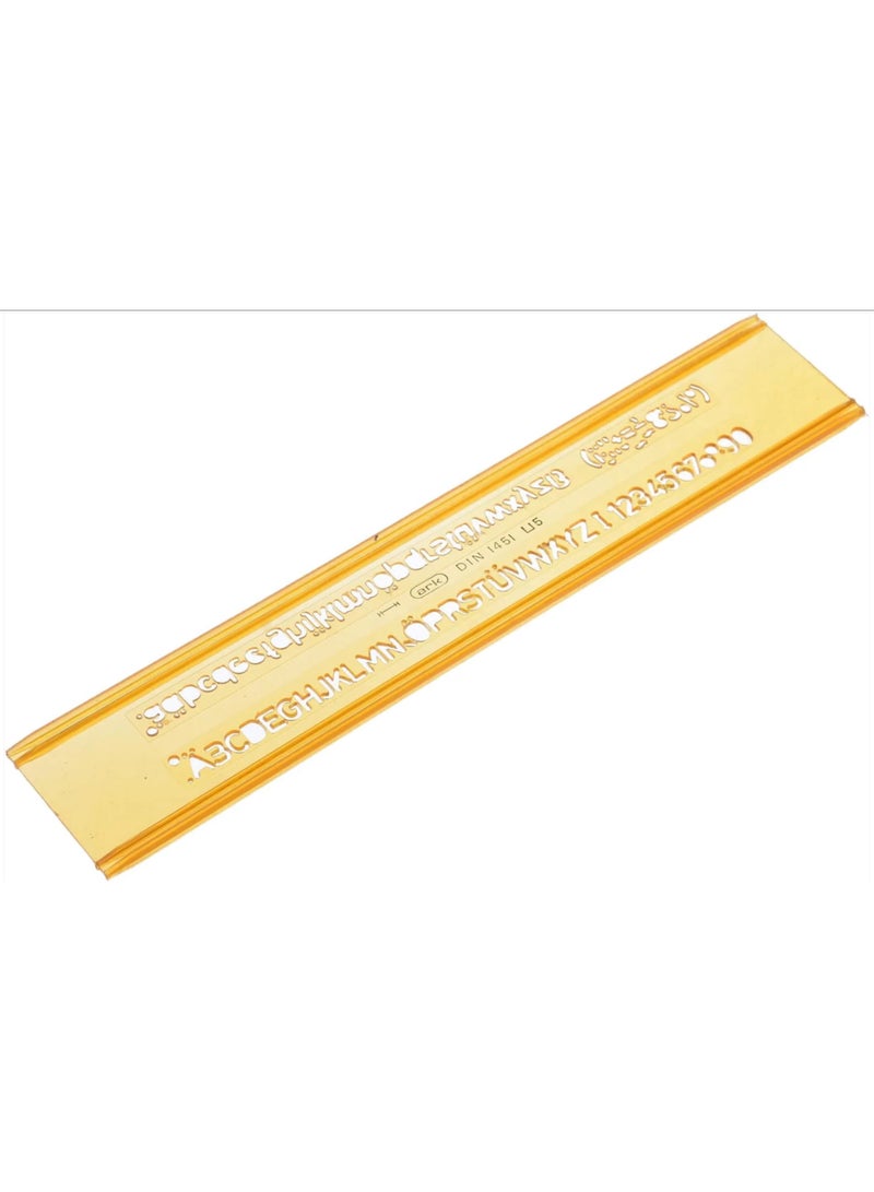 Stencil Ruler For Letters, 0.5 Cm - NO: 042 - Image 3