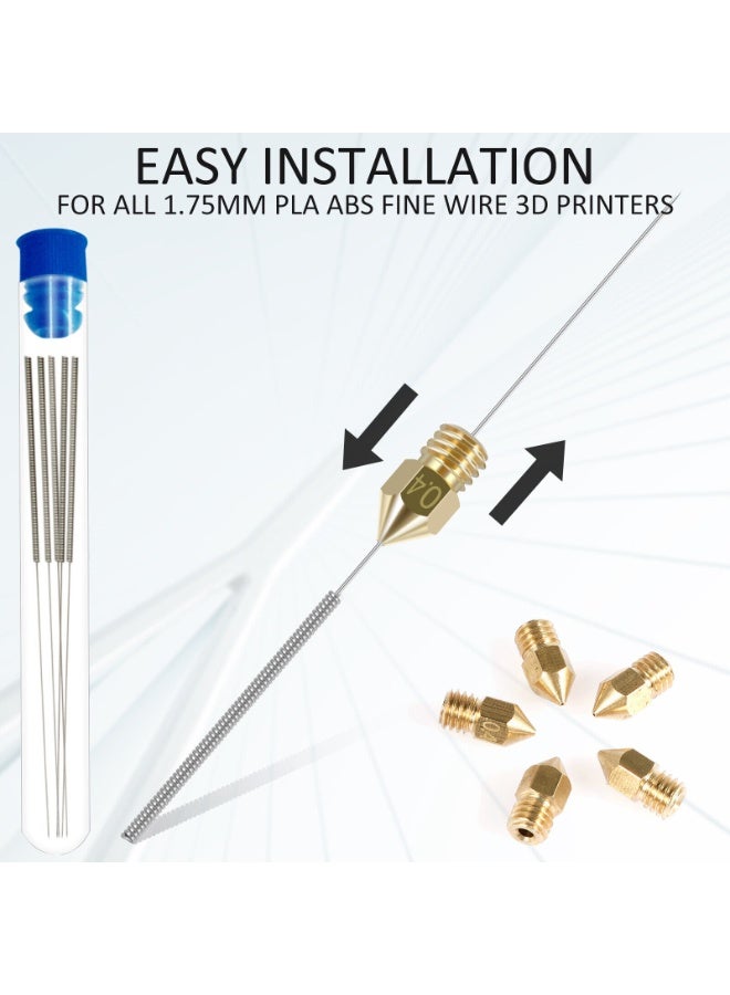 3D Printer Brass Hotend Nozzles with DIY Tools Storage Box, 0.4MM 25PCS MK8 Ender 3 V2 Nozzles for Creality Ender 3/Ender 3 Pro/Ender 3 Max/5 Pro/Ender 3 S1/Ender 3 Neo/CR 10 Series 3D Printer - Image 2