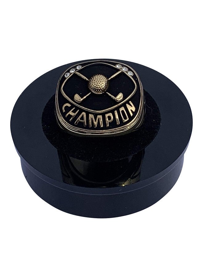 Express Medals Champion Golf Trophy Ring in Sizes 6 to 15 with Award Display Stand Case and Neck Display Ball Style Chain 15 - Image 4