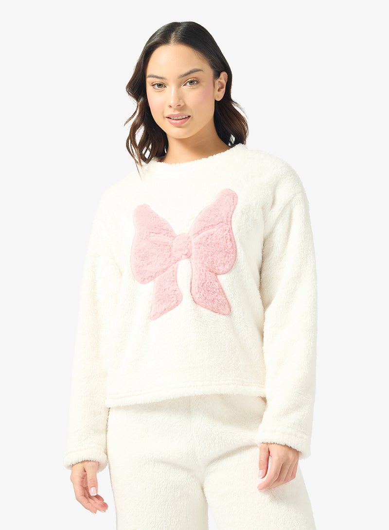 جينجر طقم بيجامة مريح من المخمل - Image 3