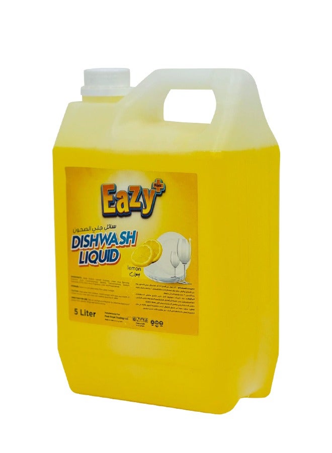 Generic Eazy Plus Dishwash Lemon 5 Ltr  - Image 3