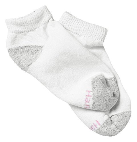 Hanes womens 10-pair Value Pack Low Cut athletic socks, White, 5 9 US - Image 5