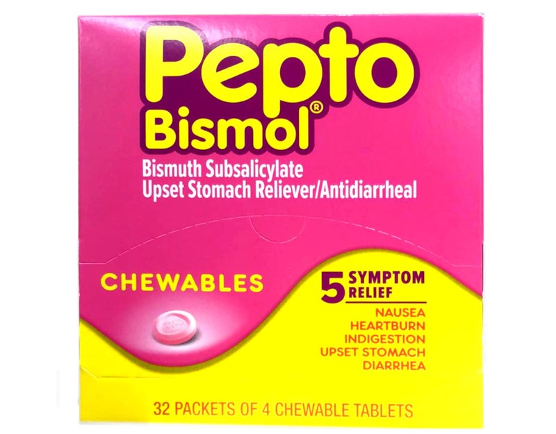 Pepto Bismol Chewables Dispenser - 32 Packs of 4 - Image 2