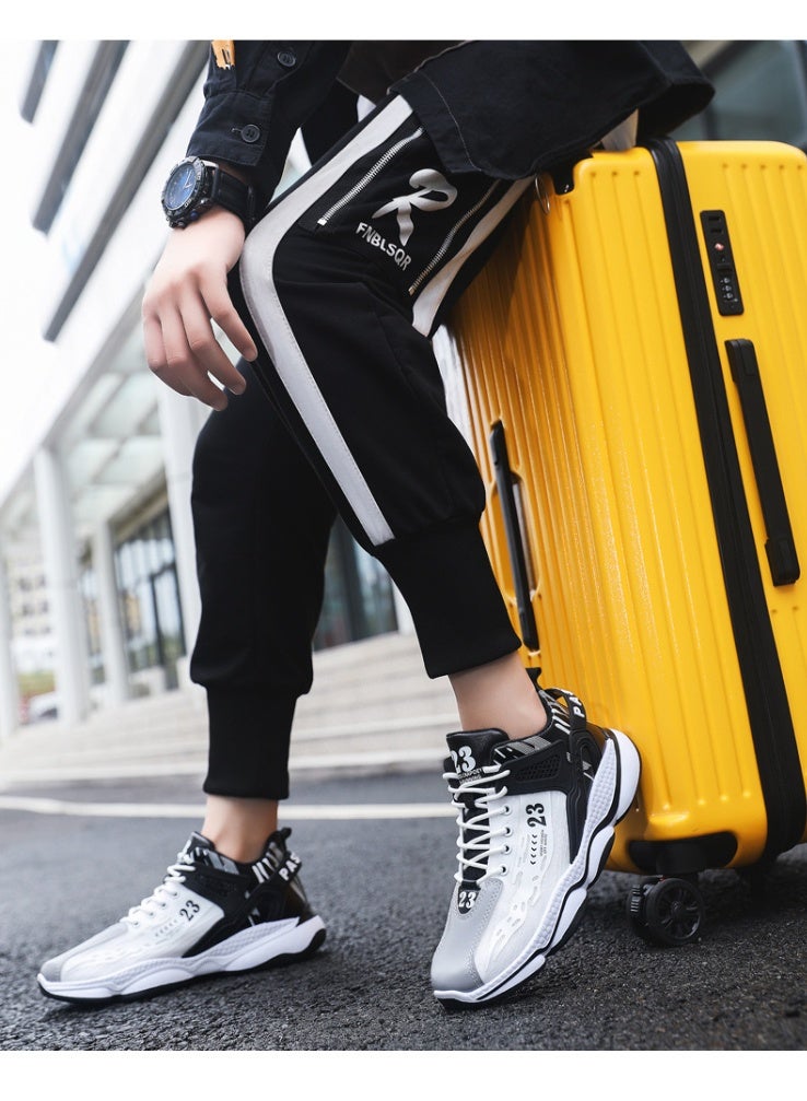NIBEMINENT Men Casual Shoes Fashion Men's Sneakers Height Increasing Shoes Thick Sole Jogging Footwear Street Walking Shoes for Men - Image 4