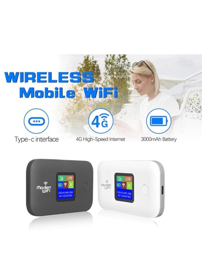جنرال - راوتر WiFi لاسلكي 4G محمول صغير، مودم خارجي نقطة اتصال 150 ميجابت في الثانية، وحدة محمولة Mifi، تتضمن فتحة لبطاقة SIM، مكرر للإشارة، ببطارية 3000mAh، وإصدار آسيا يدعم الترددات: B1/B3/B5/B8/B38/B39/B40/B41. - Image 1