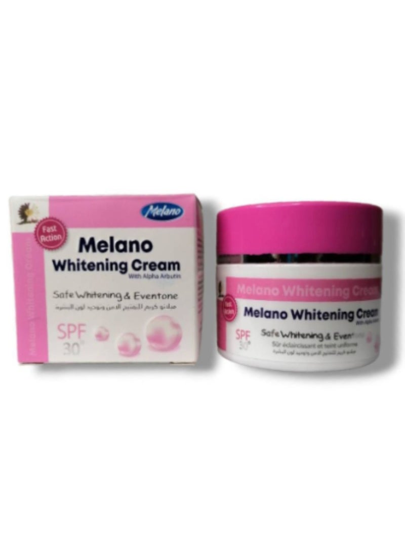 ميلانو كريم ميلانو لتبييض البشرة سريع المفعول بعامل حماية من الشمس 30، 50 جم - Image 1
