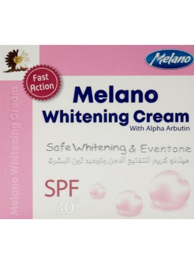 ميلانو كريم ميلانو لتبييض البشرة سريع المفعول بعامل حماية من الشمس 30، 50 جم - Image 3