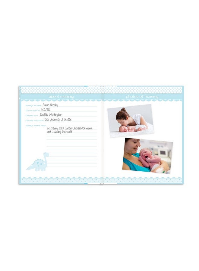 Lil Peach Lil' Peach First 5 Years Baby Memory Book, Newborn Milestone Keepsake Journal Scrapbook, Gift For New And Expecting Parents, 46 Fill In Pages, Blue - Image 5