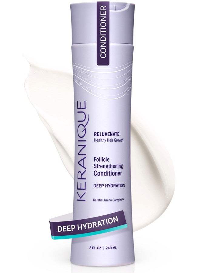 Keranique Keratin Conditioner Deep Hydration for Hair Growth and Thinning Hair, Volumizing, 8 Ounce - Image 1