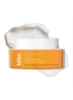 BLISS Vitamin C Eye Cream – Brightening & Hydrating Anti-Aging Treatment with 3-O-Ethyl Ascorbic Acid, Tri-Peptide & Licorice Root – Reduces Fine Lines, Boosts Collagen & Firms, 0.5 fl oz  - Image 1