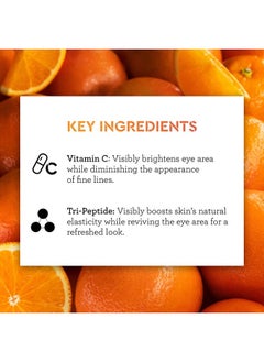BLISS Vitamin C Eye Cream – Brightening & Hydrating Anti-Aging Treatment with 3-O-Ethyl Ascorbic Acid, Tri-Peptide & Licorice Root – Reduces Fine Lines, Boosts Collagen & Firms, 0.5 fl oz  - Image 5