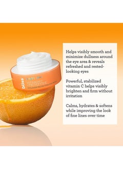 BLISS Vitamin C Eye Cream – Brightening & Hydrating Anti-Aging Treatment with 3-O-Ethyl Ascorbic Acid, Tri-Peptide & Licorice Root – Reduces Fine Lines, Boosts Collagen & Firms, 0.5 fl oz  - Image 3