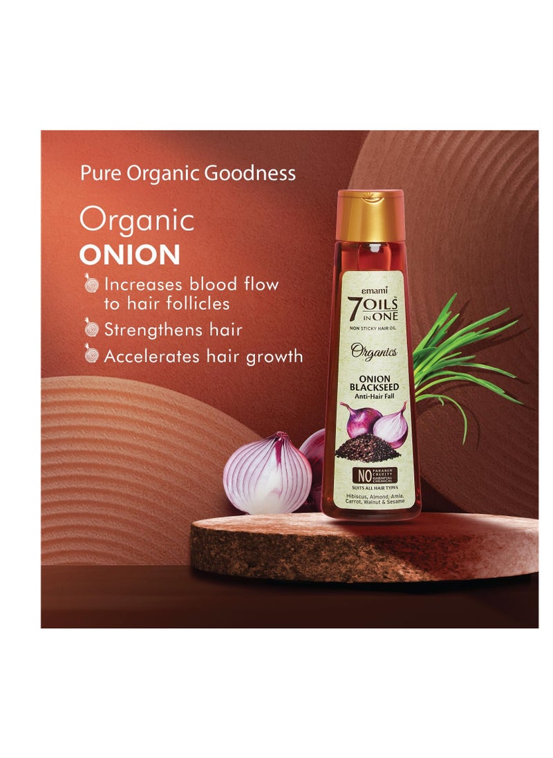 Emami 7 Oils In One Onion Blackseed Hair Oil Anti Hair Fall Ultra Light Non Sticky
