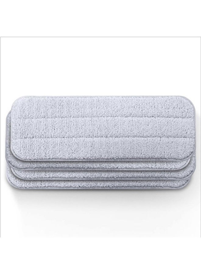 yongsheng 4-Piece Replacement Mop Set Grey 35.5x12cm，Microfiber Steam Mop Pads Compatible with Steam Mop Cleaner - Washable and Reusable Replacement Mop Pads for Floor Cleaning - Image 1