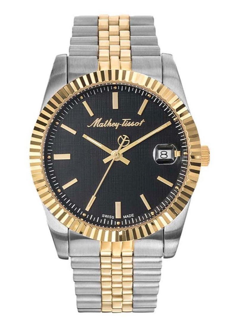 Mathey-Tissot - Mathey-Tissot Mathey III Quartz Black Dial Men's Watch H810BN - Image 1