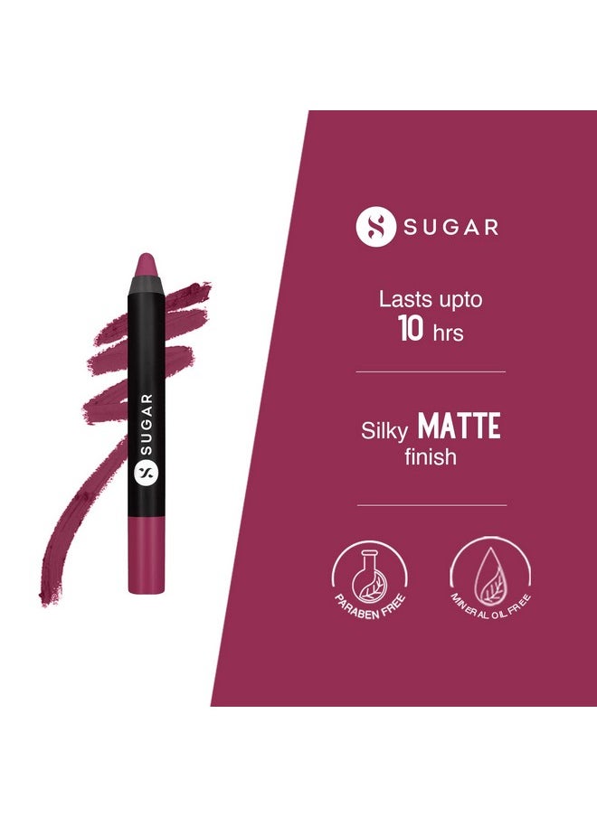 شوجر كوزماتيكس قلم تحديد الشفاه Matte As Hell | يدوم حتى 8 ساعات | أحمر شفاه مقاوم للماء للنساء | 2.5 جرام - 32 Miss Rosa  - Image 2