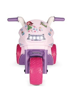 Peg Perego Mini Fairy Ride On Fun Stylish Rechargeable Battery Operated Motorcycle Bike-Pink  - Image 5