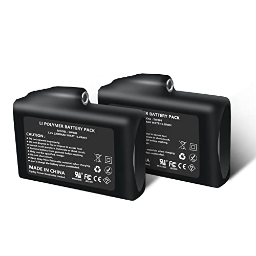 SNOW DEER 7.4V 2200MAH Rechargeable Li-ion Batteries (2pcs Battary only,not Include Charger) - Image 1