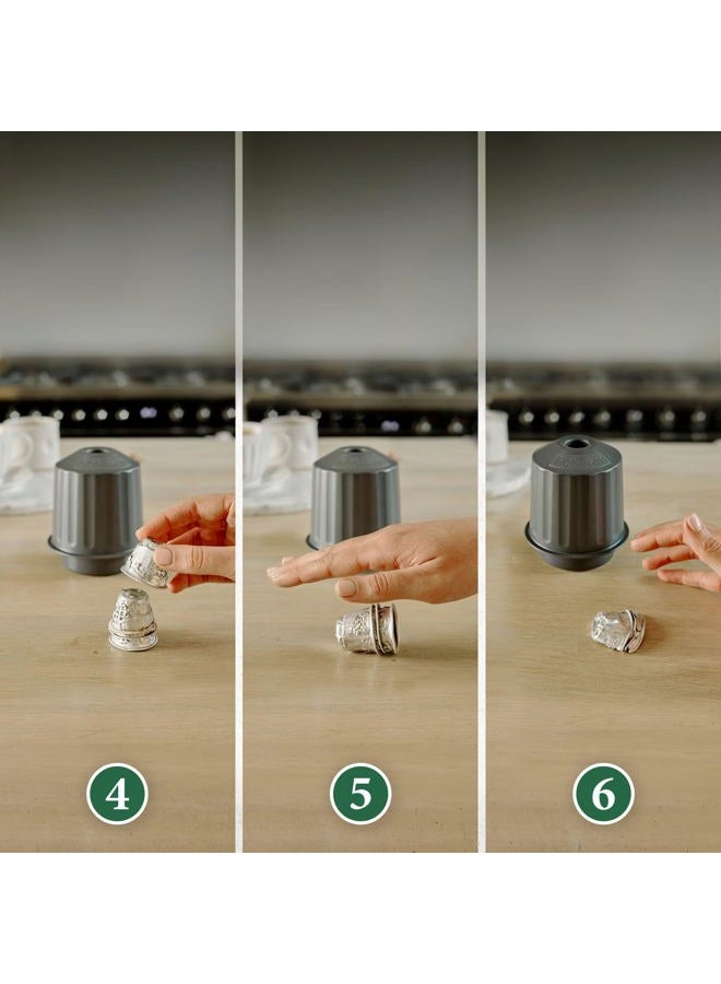 Dualit EcoPress Aluminium Coffee Capsule Recycling Tool - Nespresso Compatible Recycler - Premium Eco Friendly Tool for & Nespresso Capsules & Coffee Grounds. - Image 4
