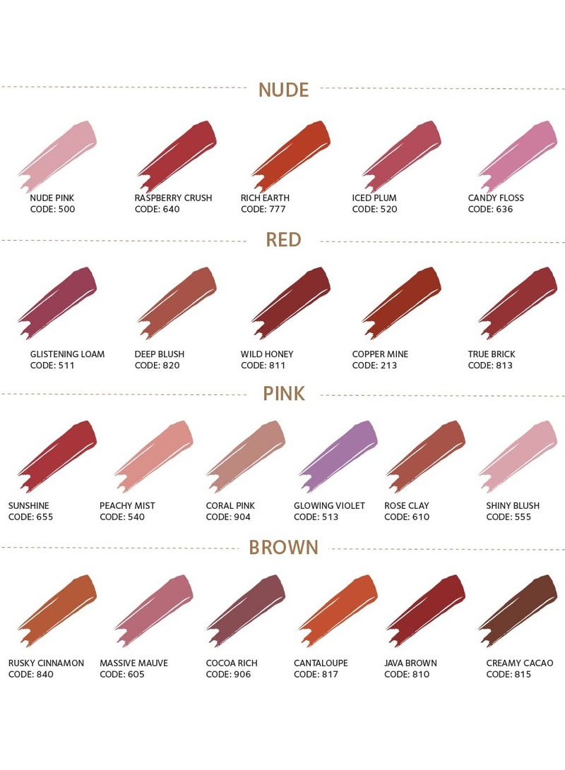 SoulTree Ayurvedic Lipstick glowing Violet 513 4gm - Image 3