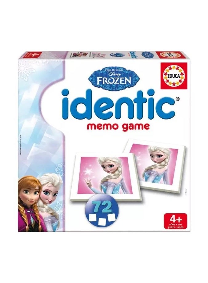 Educa- Disney Frozen Identic Memo Card Game For Age 4+ - Image 1