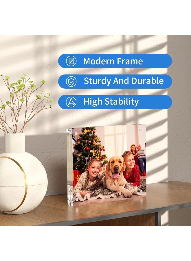 NIUBEE NIUBEE 8x10 Acrylic Picture Frame Double Sided Magnetic Photo Frames  - Image 4