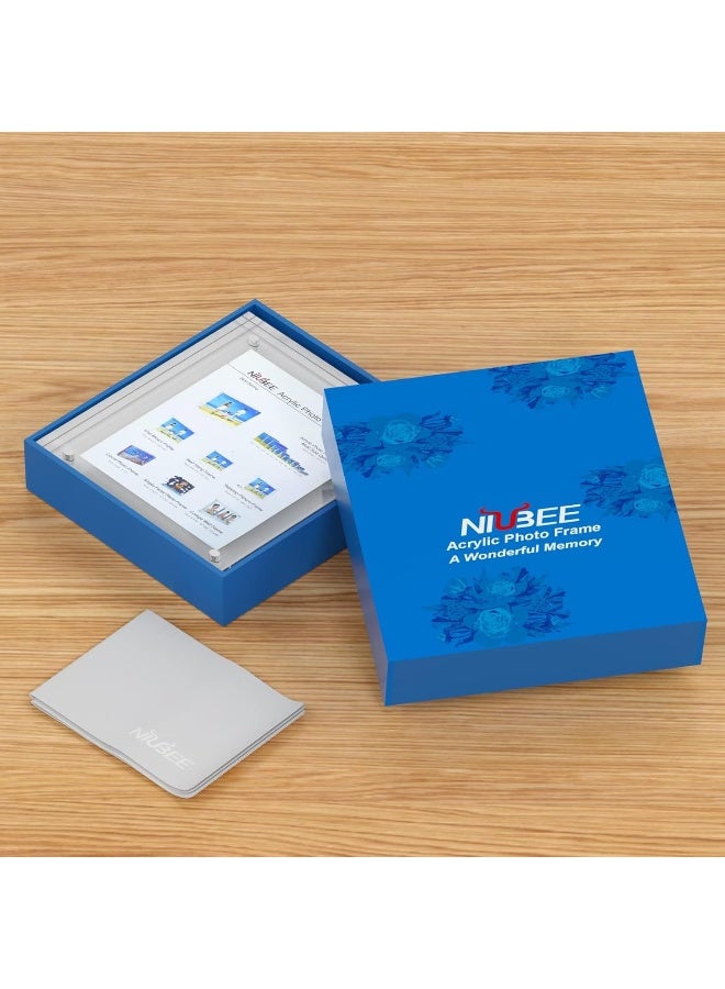 NIUBEE NIUBEE 8x10 Acrylic Picture Frame Double Sided Magnetic Photo Frames  - Image 2