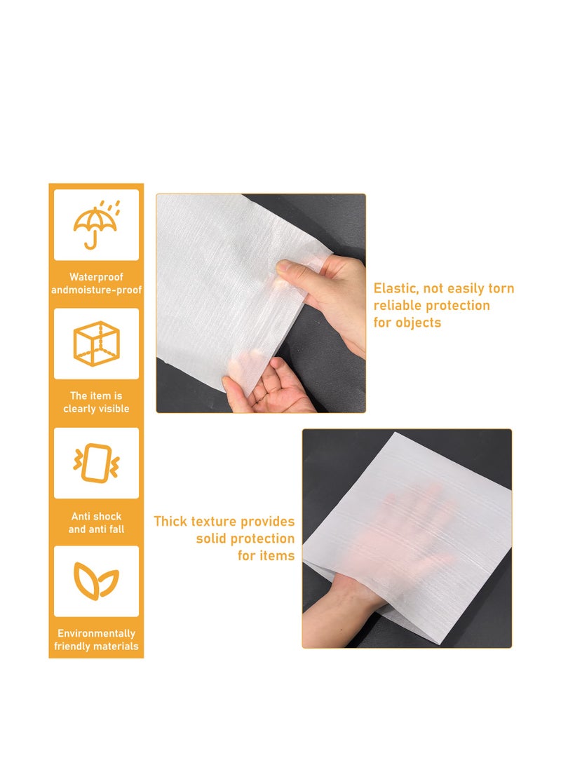 Generic 100 packaging mobile foam bags and sheets, 5 buffer foam packaging bags (7.8X7.8 ", 12X7.5", 12X12 ", 14X14", 16X16 ") with 60 fragile labels are used to buffer the packaging of mobile foam packaging bags.  - Image 4