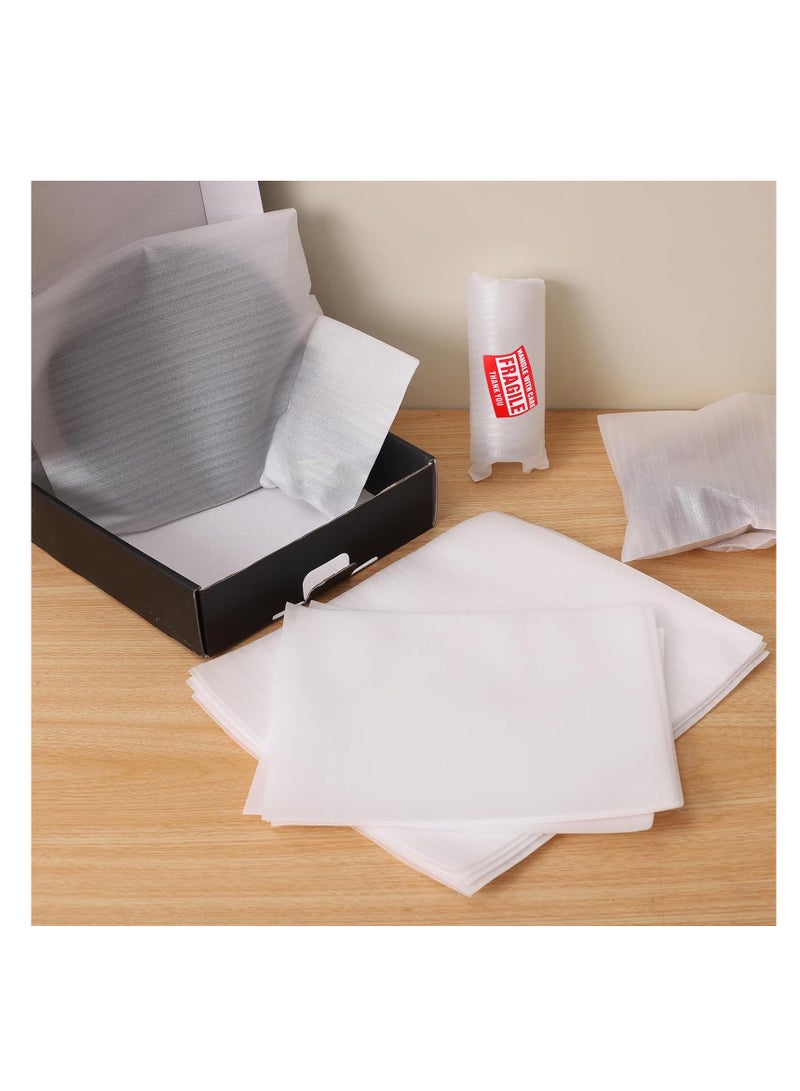 Generic 100 packaging mobile foam bags and sheets, 5 buffer foam packaging bags (7.8X7.8 ", 12X7.5", 12X12 ", 14X14", 16X16 ") with 60 fragile labels are used to buffer the packaging of mobile foam packaging bags.  - Image 5