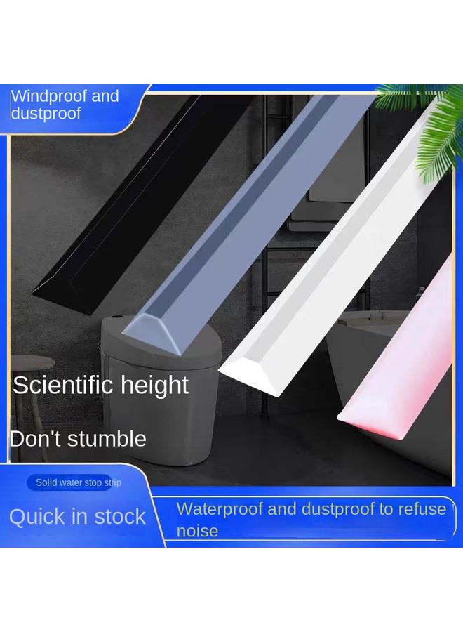 Bluejw Bathroom Water Barrier Sanitary Door Bedroom Door Threshold Bar Shower Room Dry And Wet Separation Waterproof Fixed Waterproof Floor - Image 2