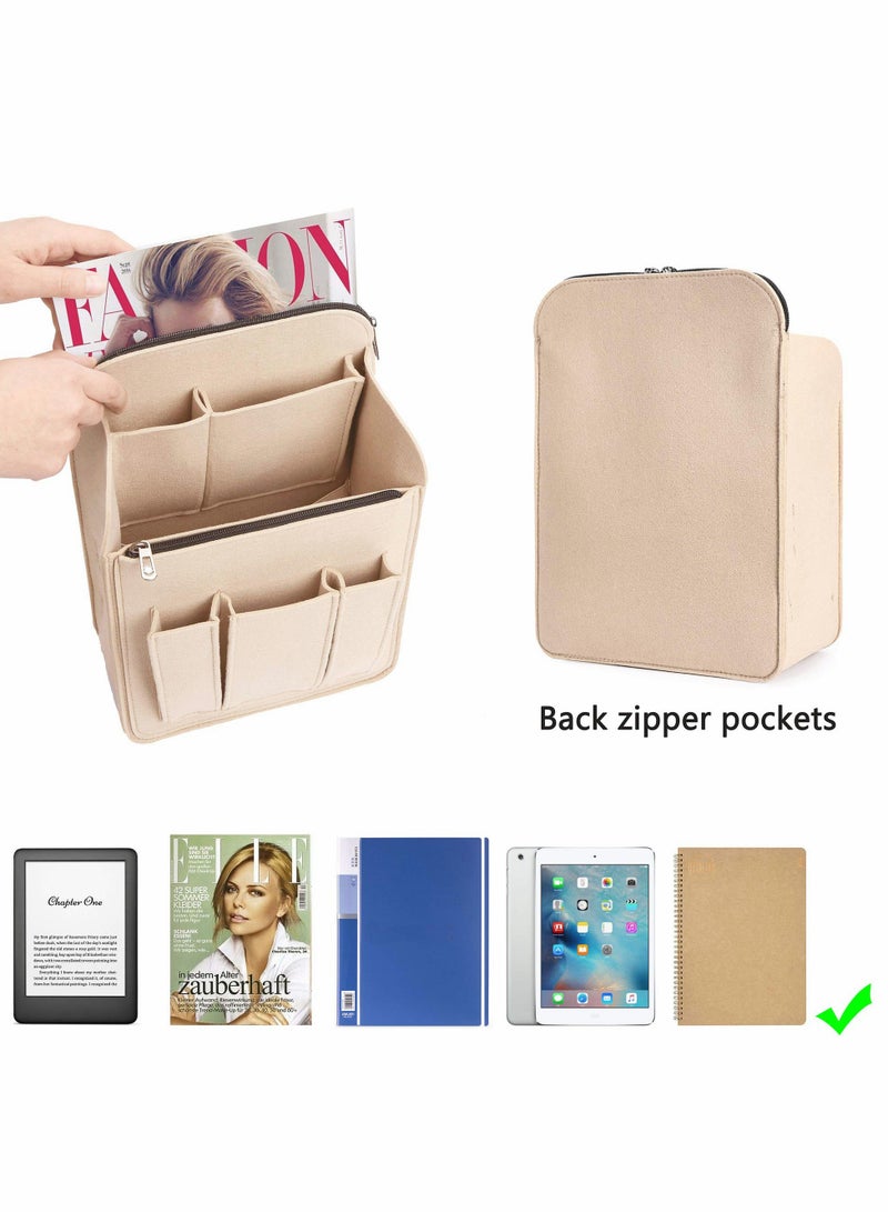 Zikra Large Capacity Felt Bag Mid-Pack Travel Backpack Liner Bag Backpack Storage Bag Backpack Accessories - Image 4