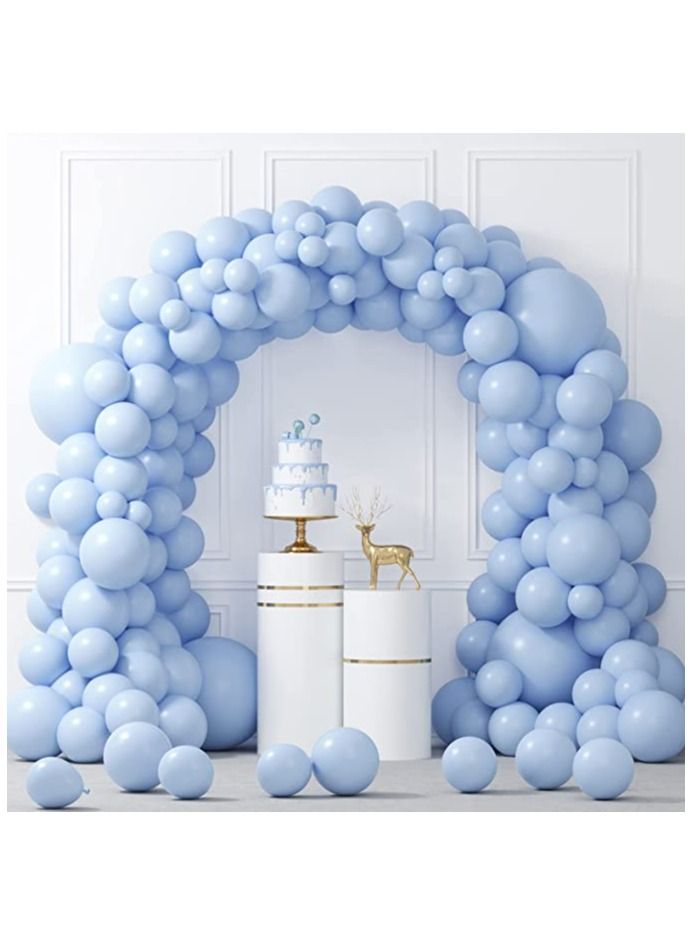 JOLLITY LLC Pastel Latex 12 inches Macaron Balloons for Baby Shower Wedding Birthday Party Decoration Supplies 40pcs (Blue) - Image 1