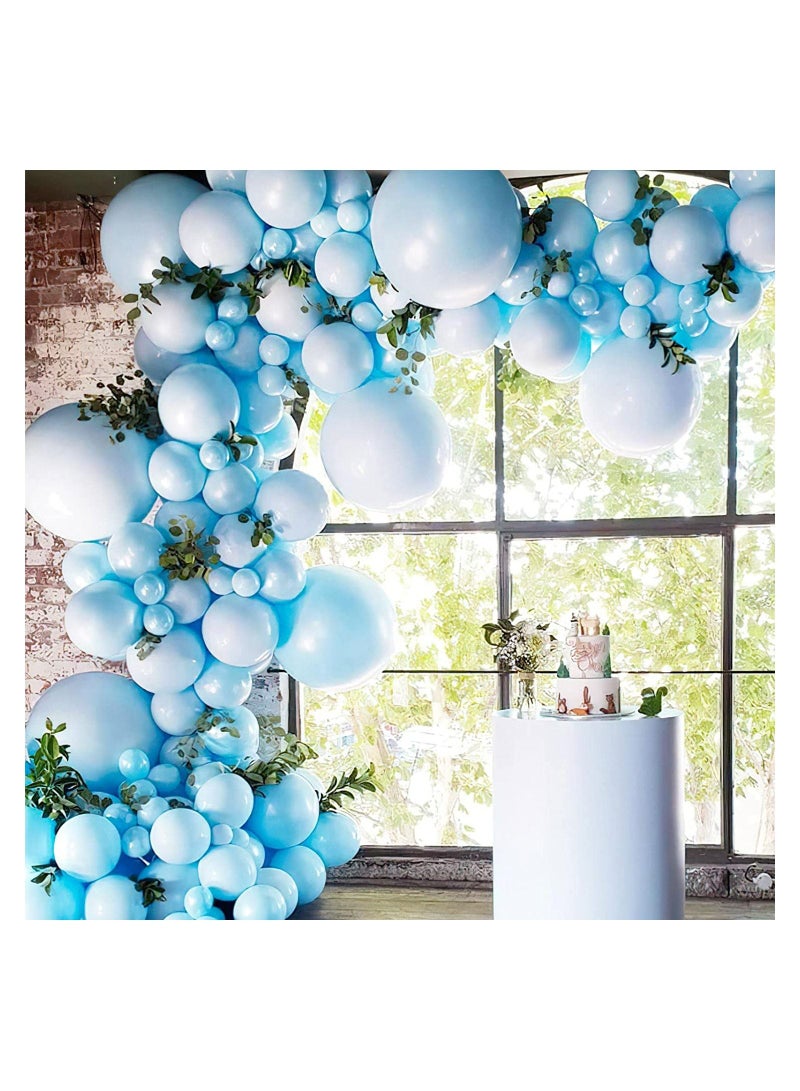 JOLLITY LLC Pastel Latex 12 inches Macaron Balloons for Baby Shower Wedding Birthday Party Decoration Supplies 40pcs (Blue) - Image 2