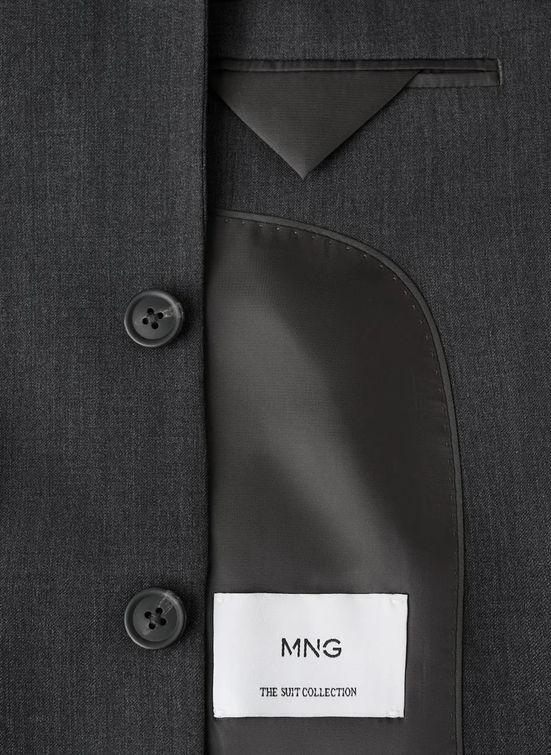 Mango Man Turin 100% Wool Suit Blazer