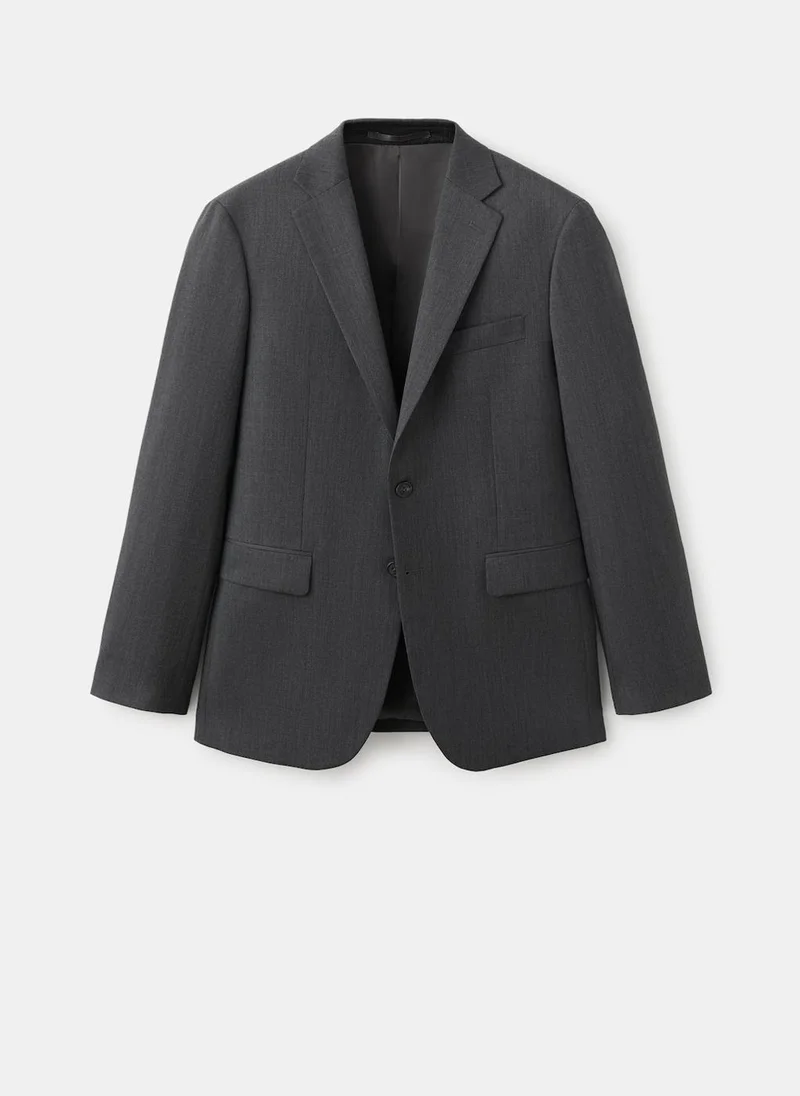 Mango Man Turin 100% Wool Suit Blazer