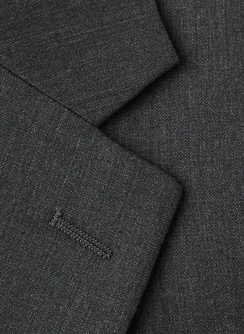 Mango Man 92-GRIS Turin 100% Wool Suit Blazer for Men | Best Price UAE
