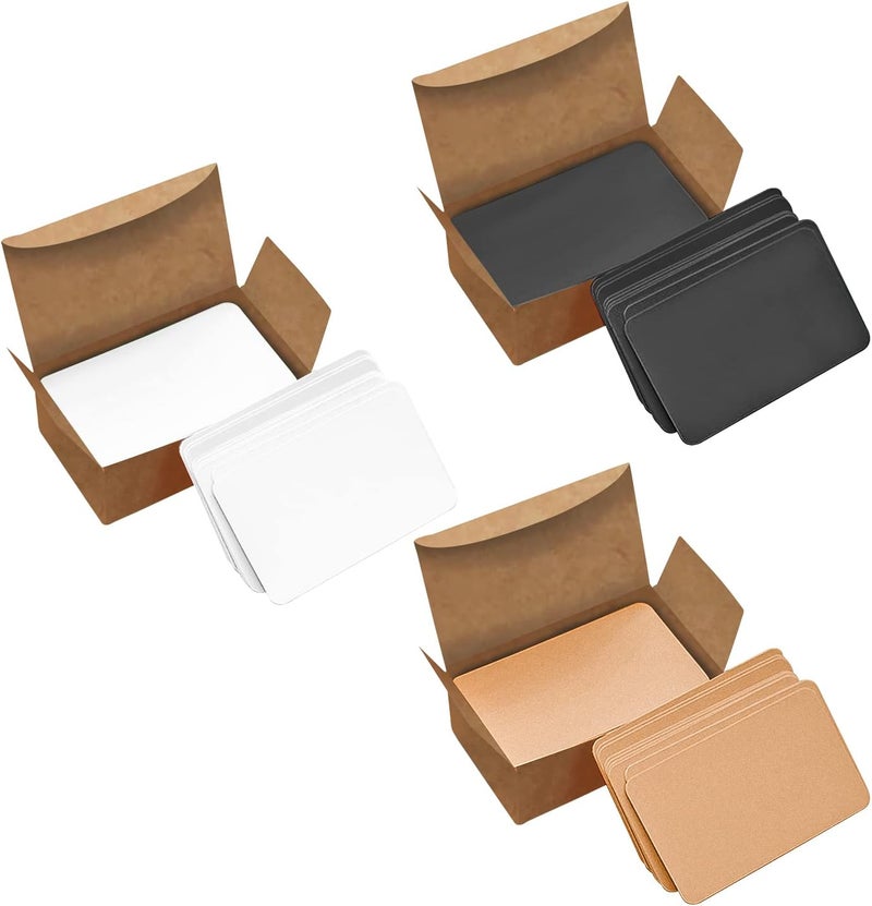 VANRA 300 Small Blank Cards 3.5x2 inches Color Cardstock Study Flash Cards Index Cards, Unruled with Rounded Corners (Assorted colors, 300/Pack) - Image 1