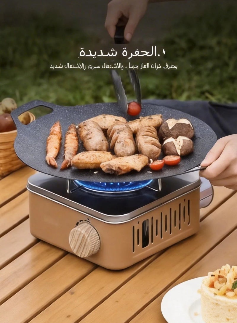 Jourvent Ultra Lightweight Portable Gas Stove - Multi-functional Cassette Gas Stove for Outdoor Camping, Fishing, and Indoor Cooking, No Power Supply Needed, Perfect for All Your Adventures - Image 2