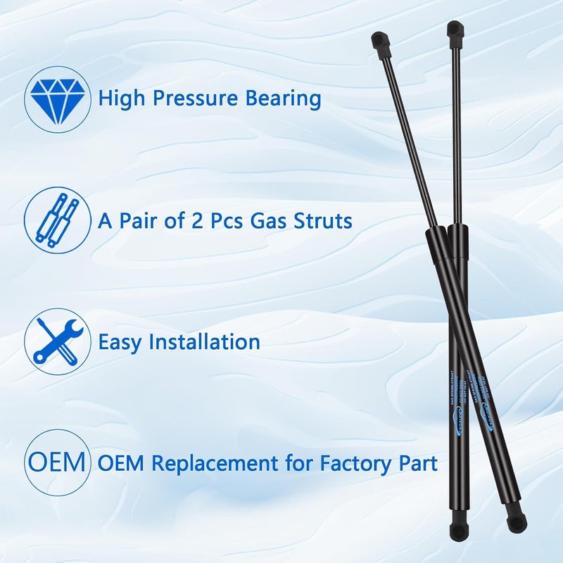 Koaudb 2Pcs Boot Struts for Re-nault Captur 2013-2019 Rear Tailgate Boot Gas Struts Lift Support System Gas Strut Heavy Duty Car Rear Tailgate Boot Gas Struts Replace #844301324R - Image 4