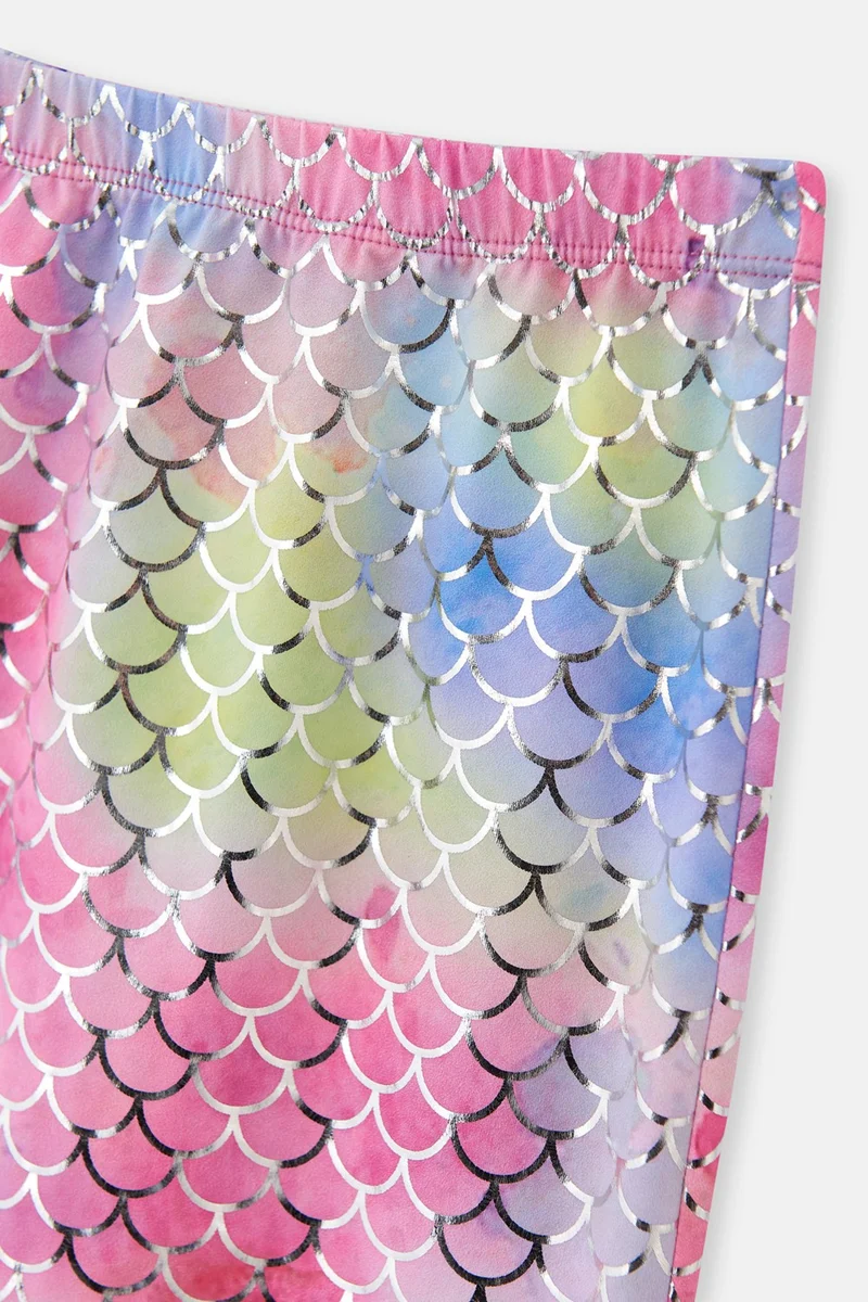 dagi Pink - Lilac Foil Printed Skirt