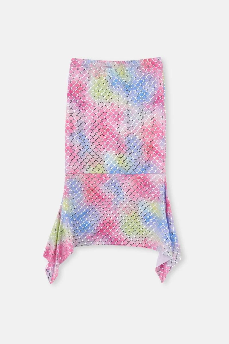 dagi Pink - Lilac Foil Printed Skirt
