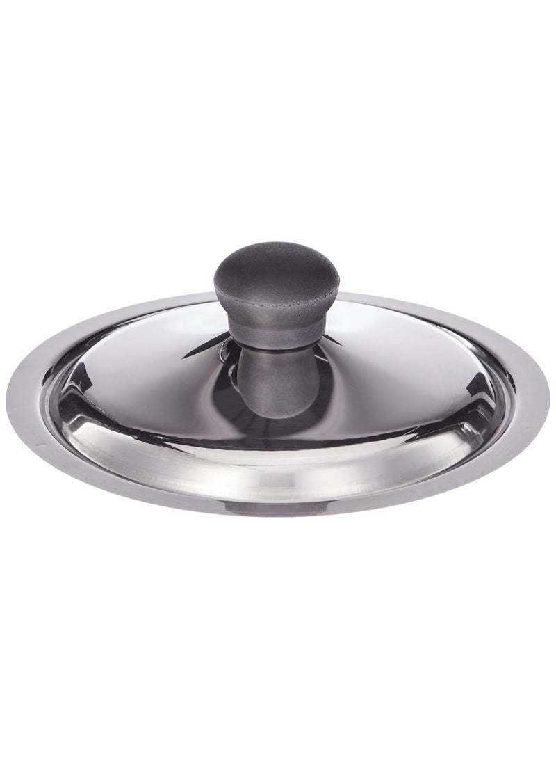 Neelam Stainless Steel Size 9 Multipurpose Lid/Dhakan/Saucepan Cover, 16 cm, Suitable for Pots, Pans, Kadhai, Tawa, Easy to Clean & Hold, Sturdy Knob & Durable, Silver - Image 2