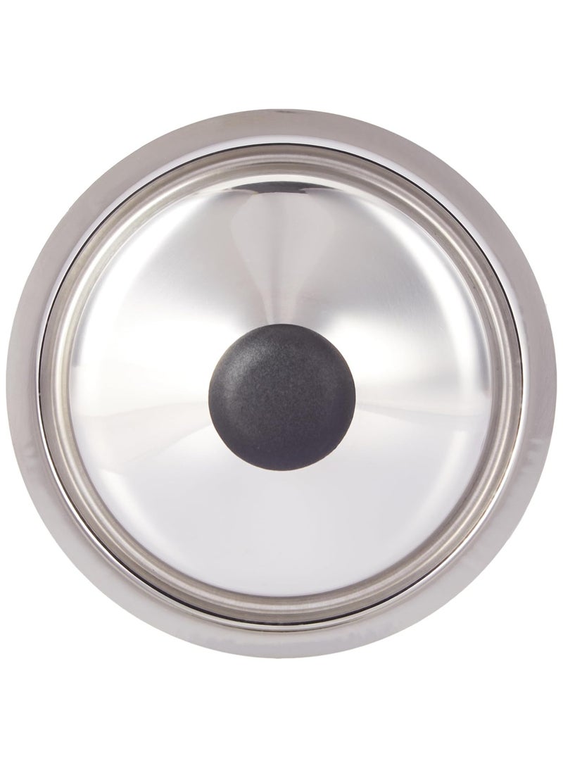 Neelam Stainless Steel Size 9 Multipurpose Lid/Dhakan/Saucepan Cover, 16 cm, Suitable for Pots, Pans, Kadhai, Tawa, Easy to Clean & Hold, Sturdy Knob & Durable, Silver - Image 3