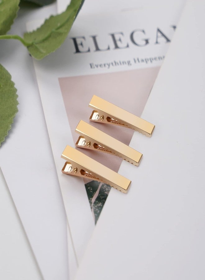DealEachDay 50 Pcs 3.5cm Alligator Hair Clips Gold Hair Clips Crafts Accessory for Arts Crafts Projects Hair Styling and Makeup - Image 5