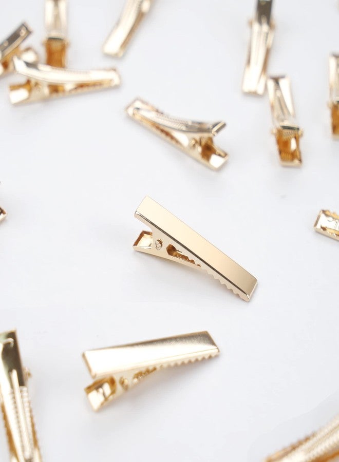 DealEachDay 50 Pcs 3.5cm Alligator Hair Clips Gold Hair Clips Crafts Accessory for Arts Crafts Projects Hair Styling and Makeup - Image 4